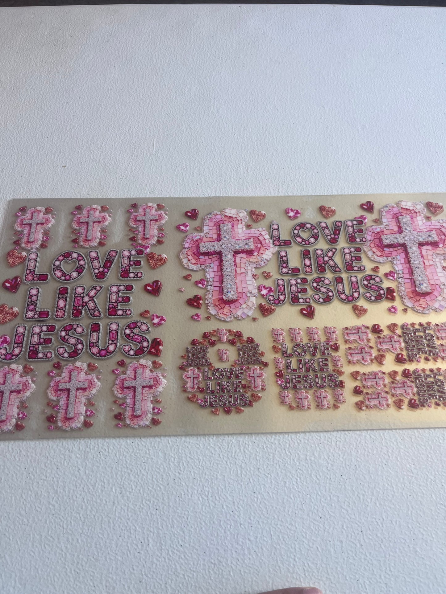 Love Like Jesus 6 In 1 UV DTF Wrap