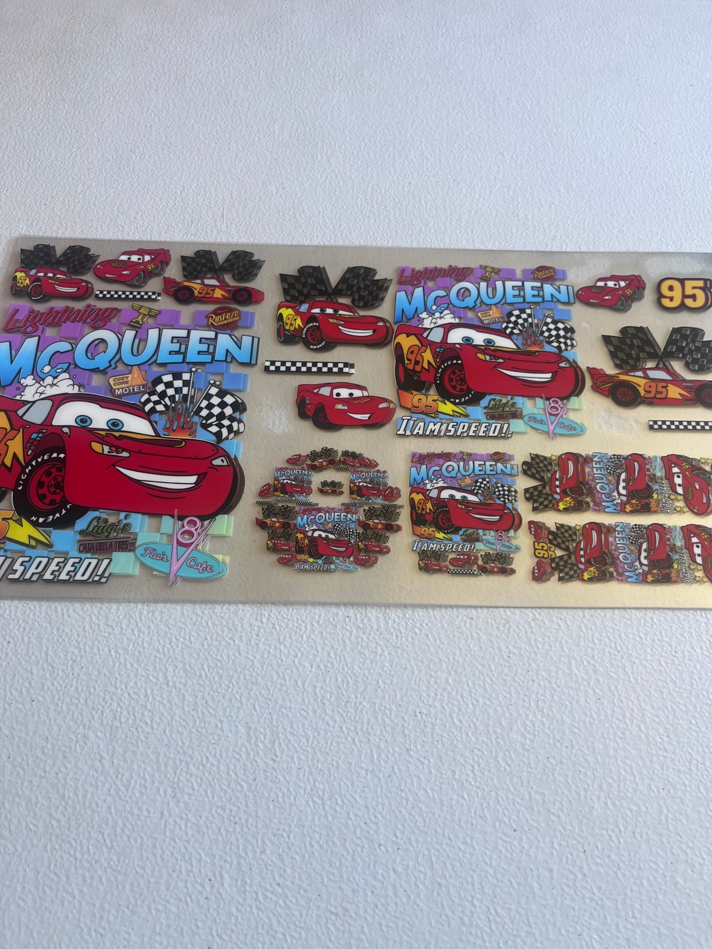 Lightning Mcqueen 6 In 1 UV DTF Wrap