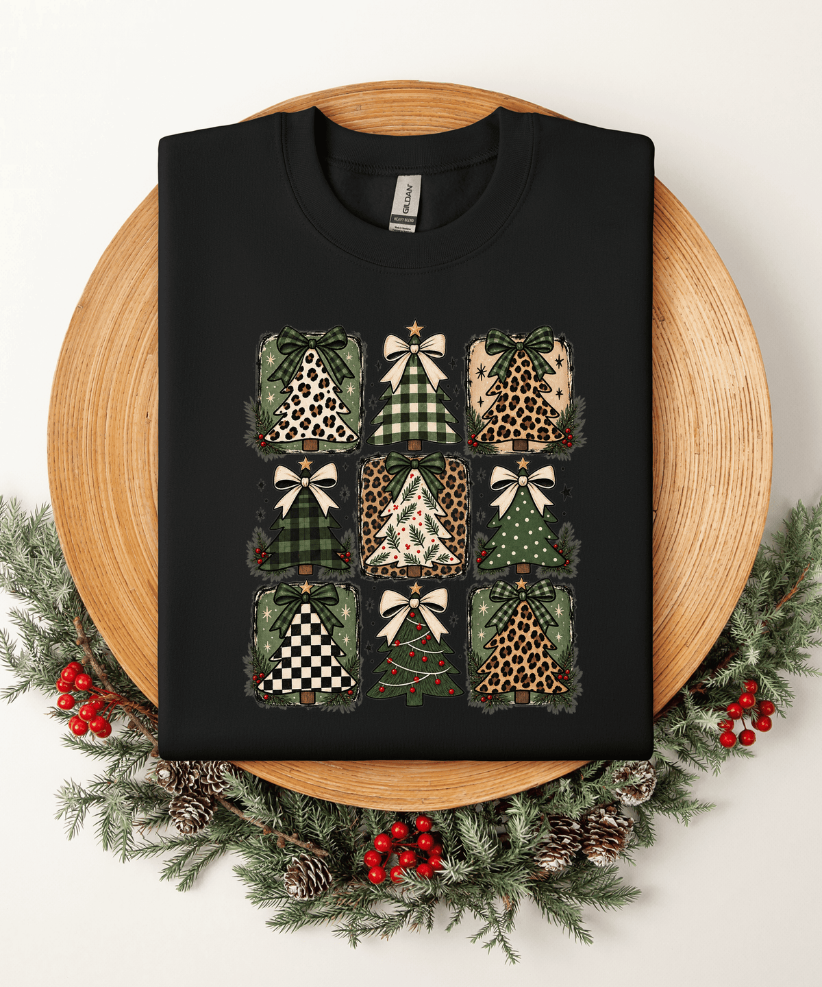 Leopard Christmas Tree Adult DTF Transfer (11 inch)