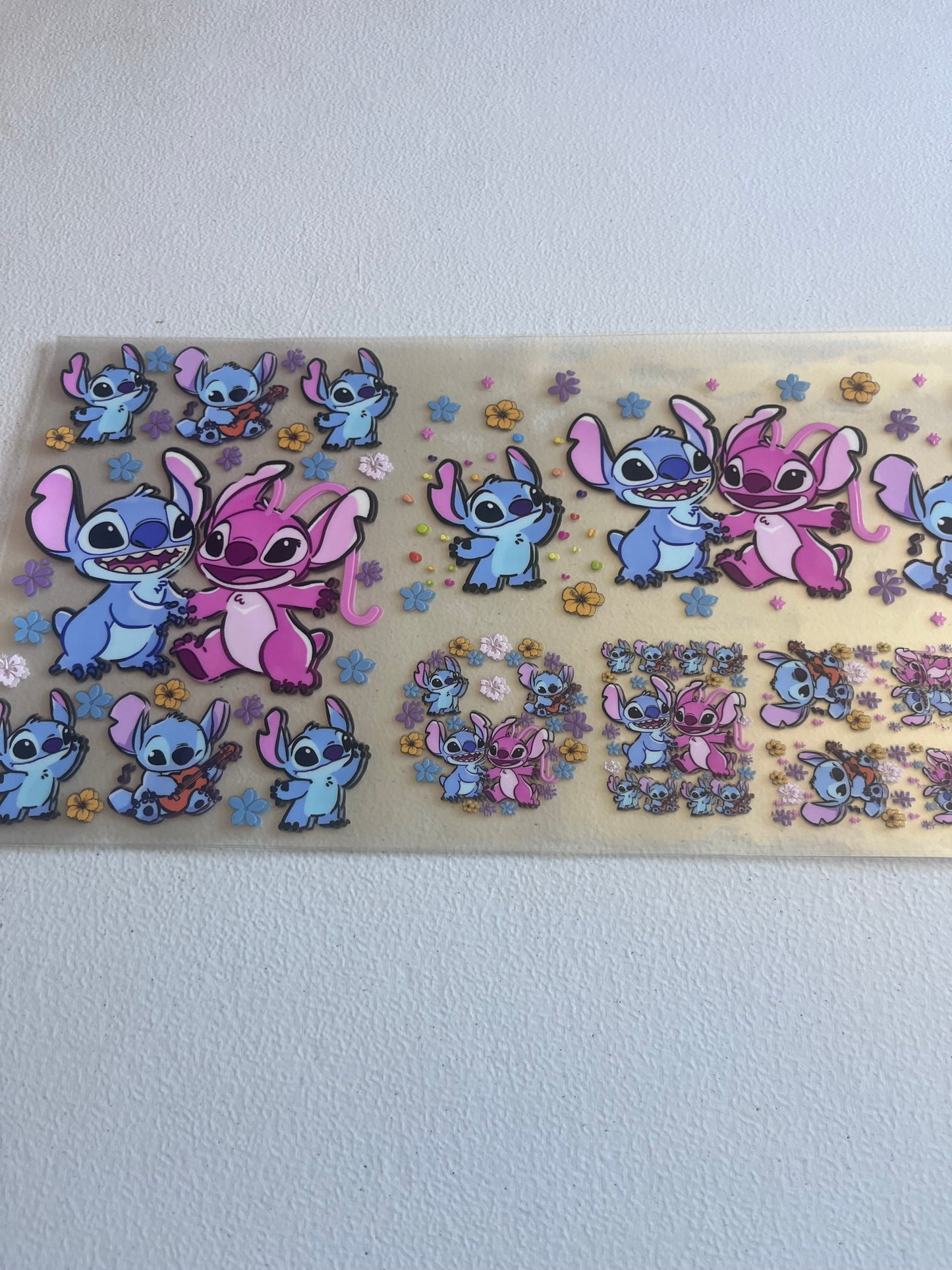 Leo and Stitch 6 In 1 UV DTF Wrap