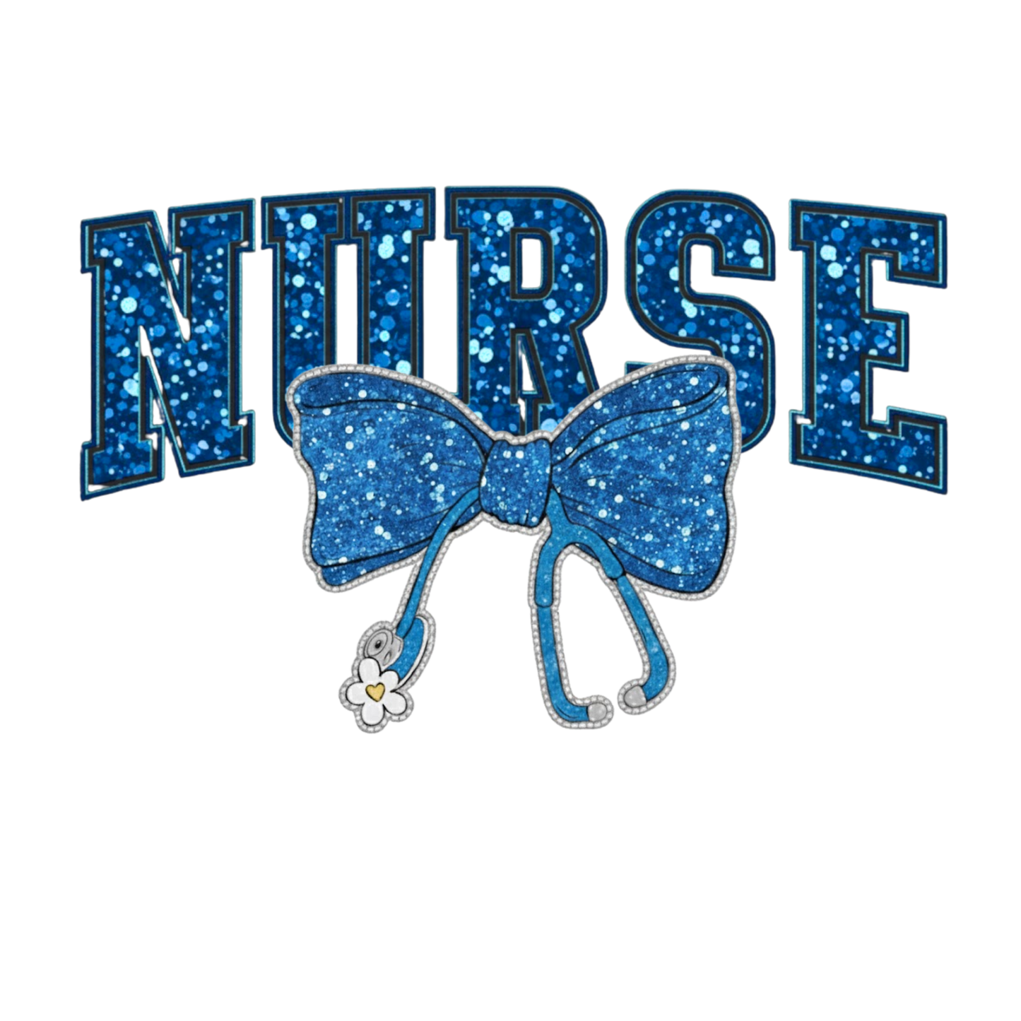 Nurse Bow Adult DTF Transfer (11 inch)