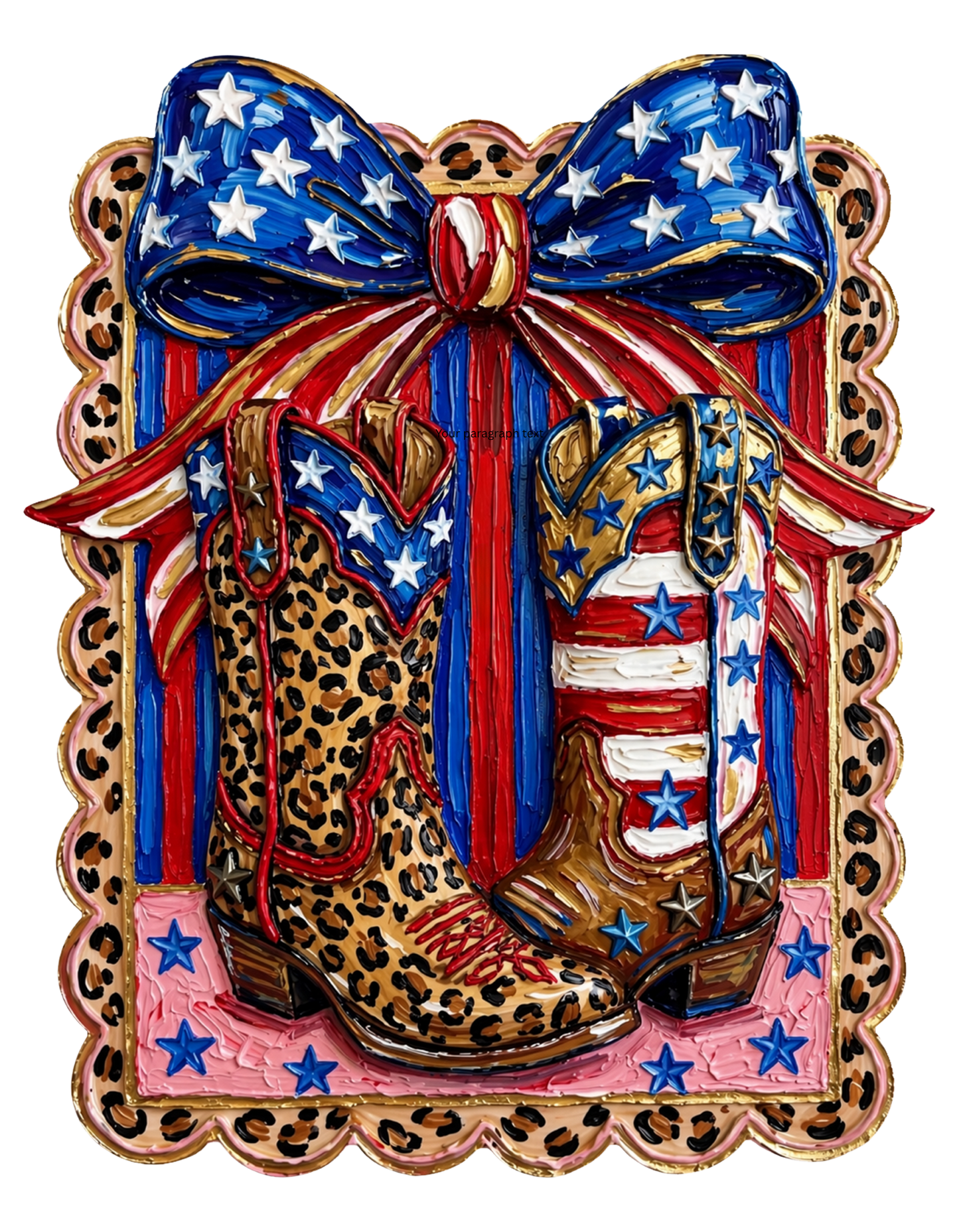 American Boots Adult DTF Transfer (11 inch)
