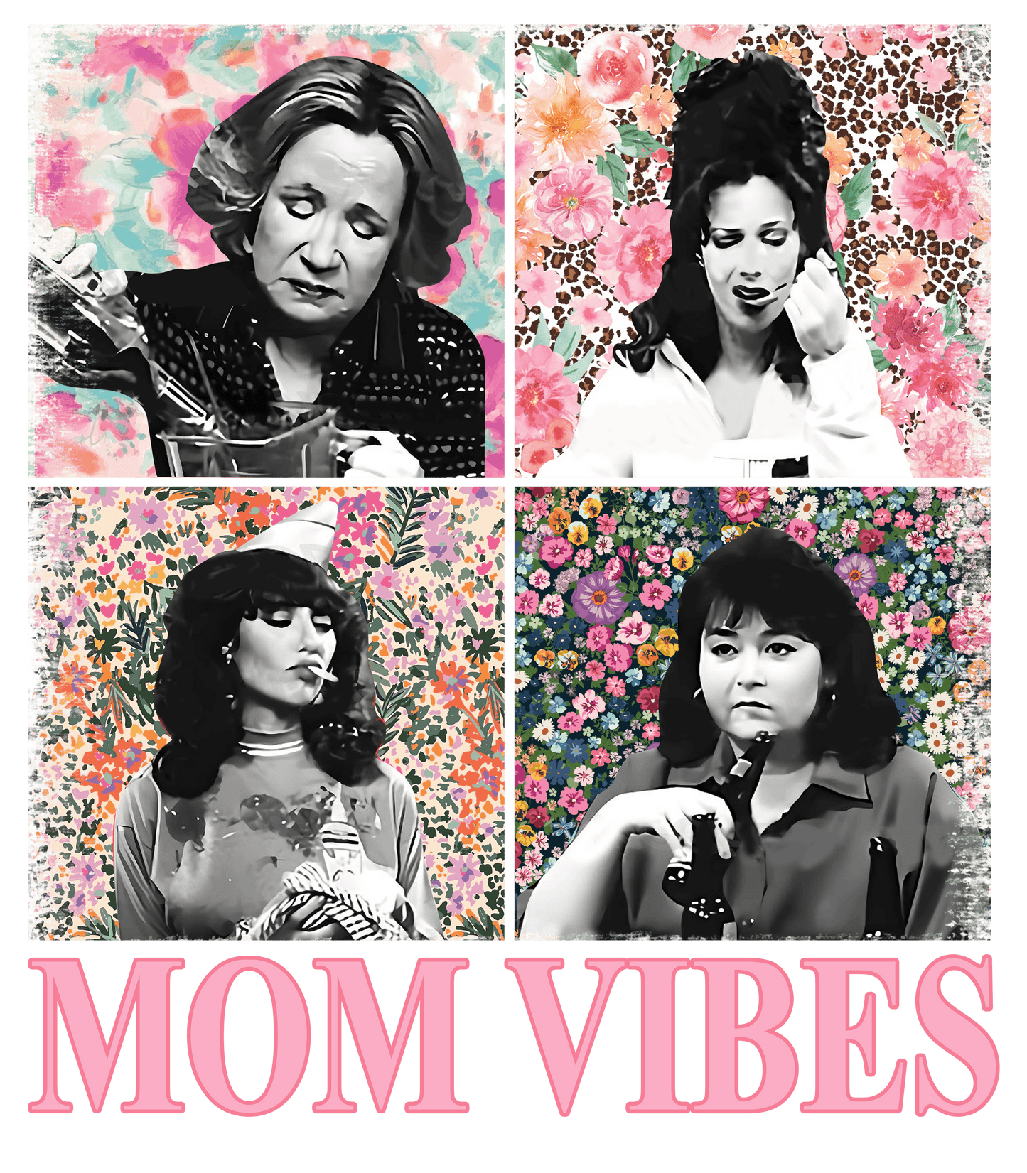90'S Mom Vibes Adult DTF Transfer (11 inch)