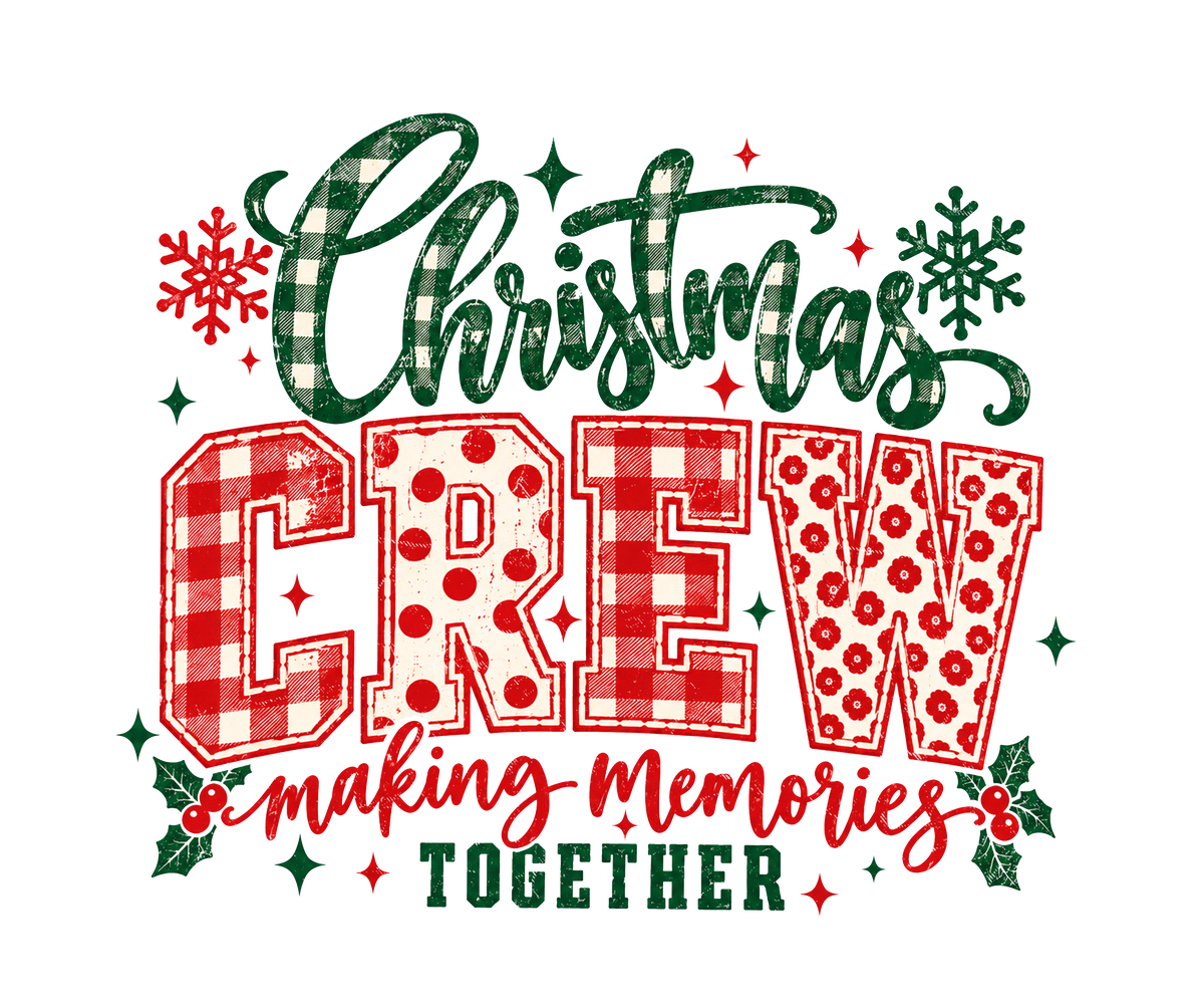 Christmas Crew Adult and Youth DTF Transfer (9/11 inch)