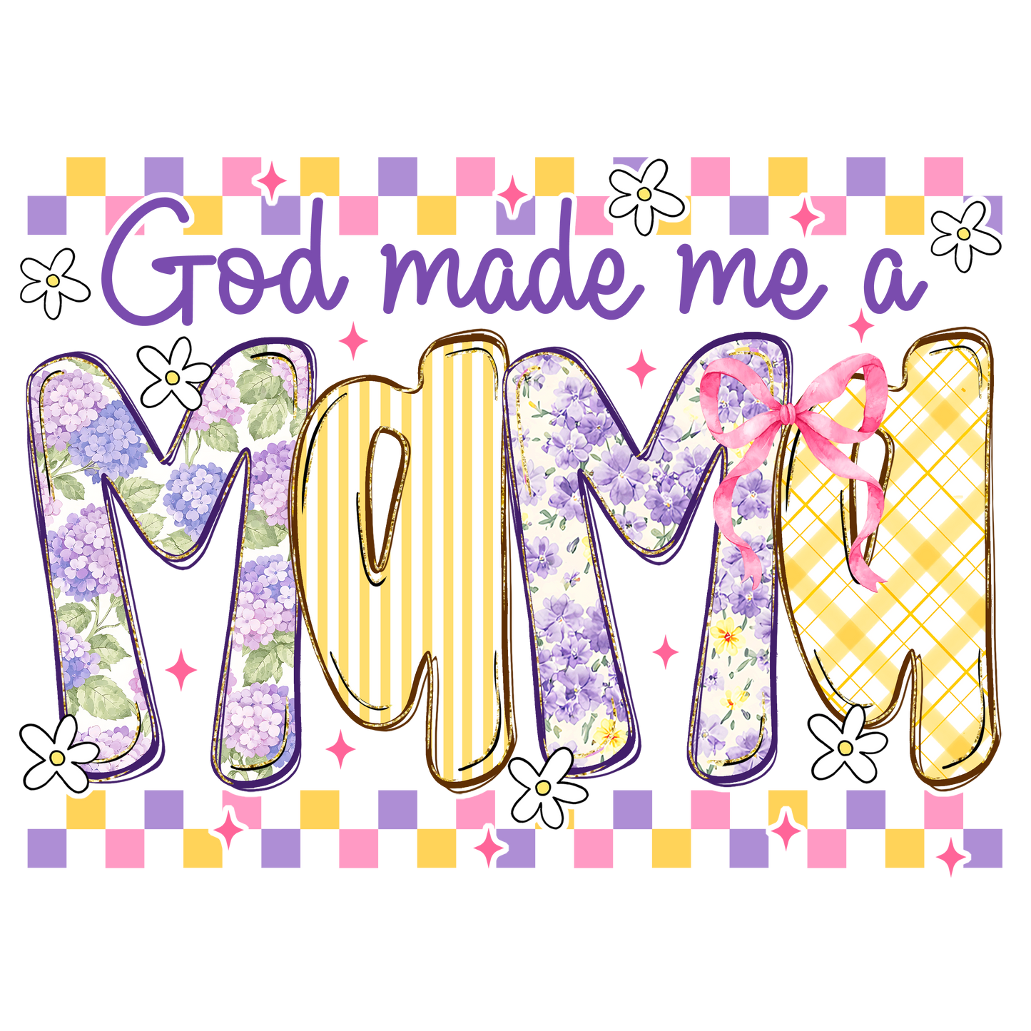 Floral Mama Adult DTF Transfer (11 inch)