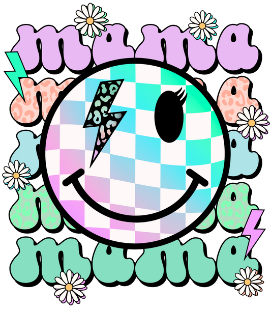 Mama Smiley Adult DTF Transfer (11 inch)
