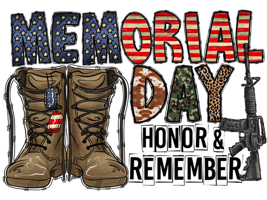 Memorial Day Adult DTF Transfer (11 inch)