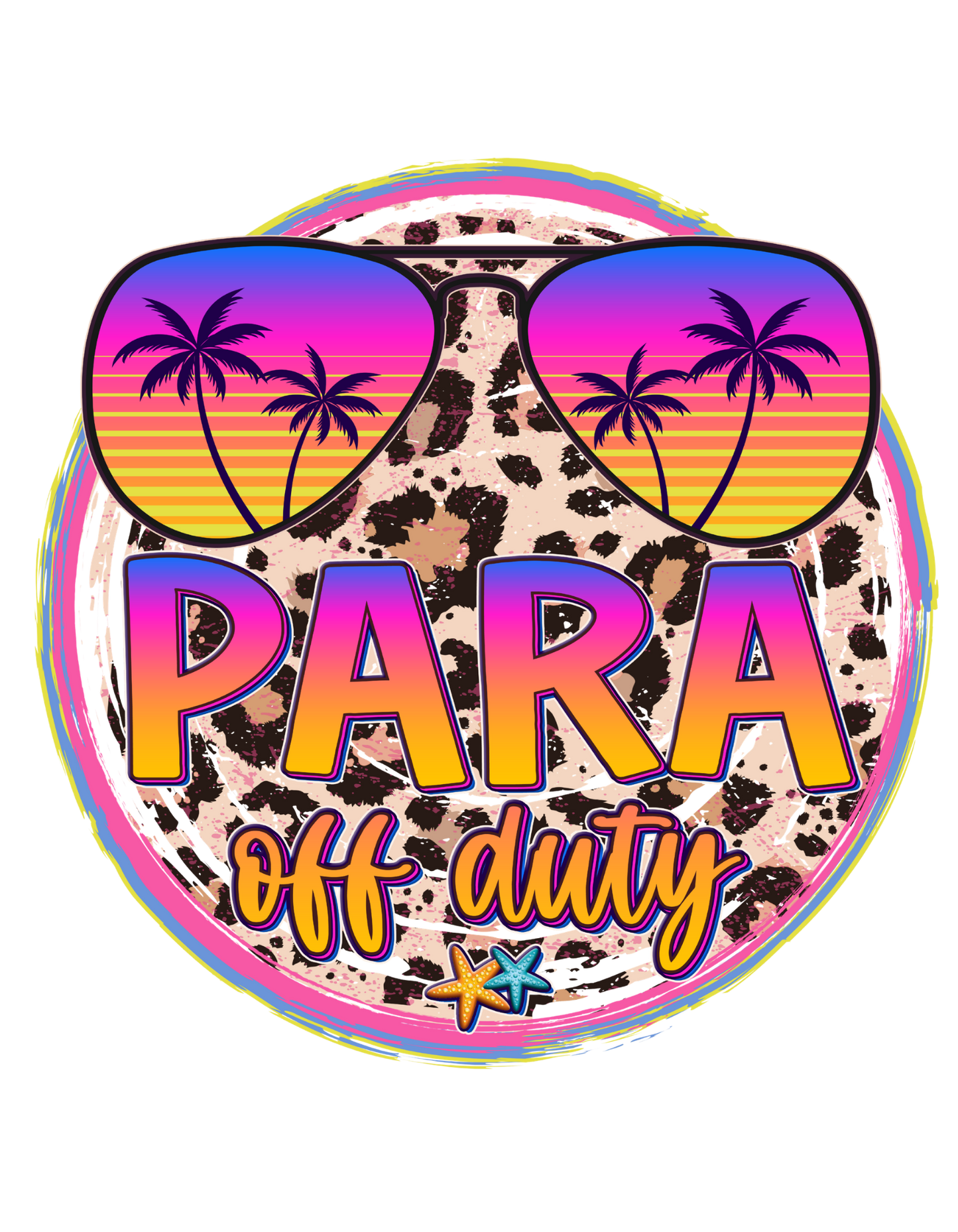 Para Off Duty Adult DTF Transfer (11 inch)