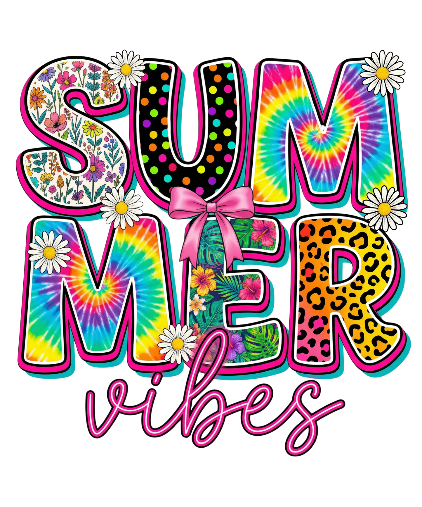 Summer Vibes Adult DTF Transfer (11 inch)