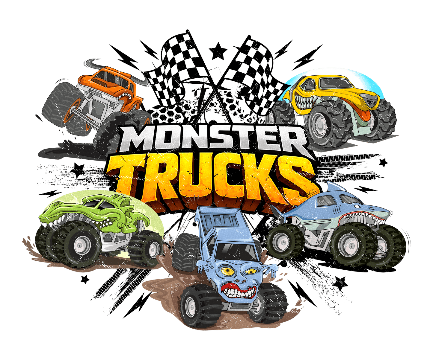 Monster Truck Youth DTF Transfer (9 inch)