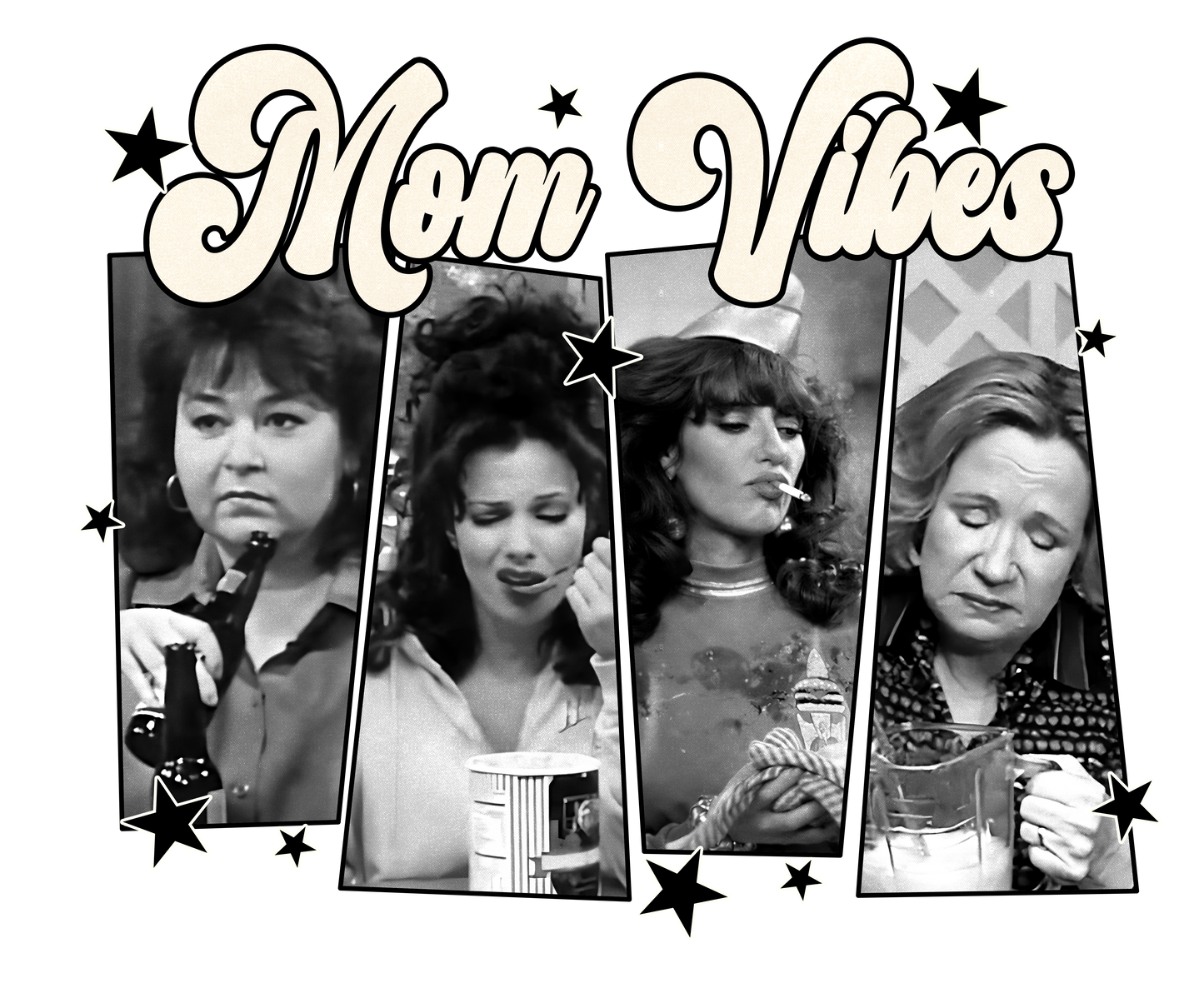 Mom Vibes Adult DTF Transfer (11 inch)