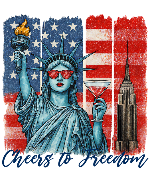 Statue of Liberty Cocktail Adult DTF Transfer (11 inch)